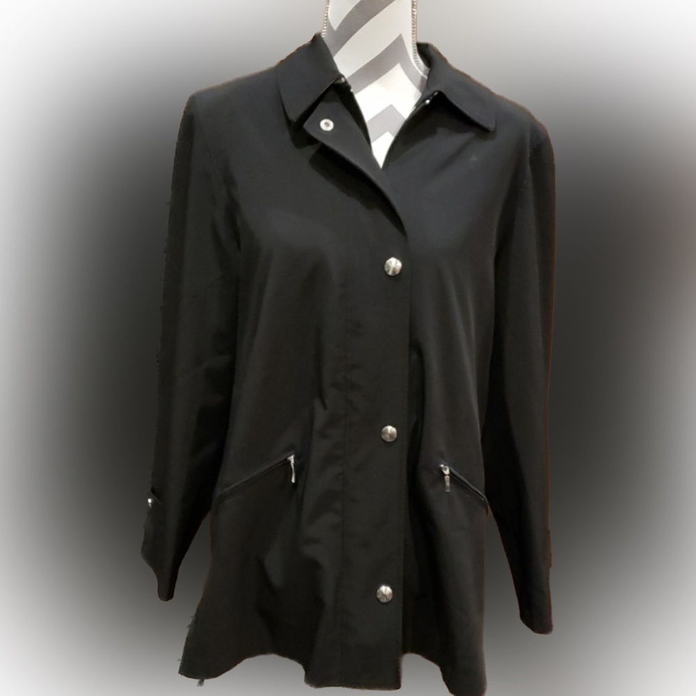 - Zip Up Trench Jacket Size 7/8